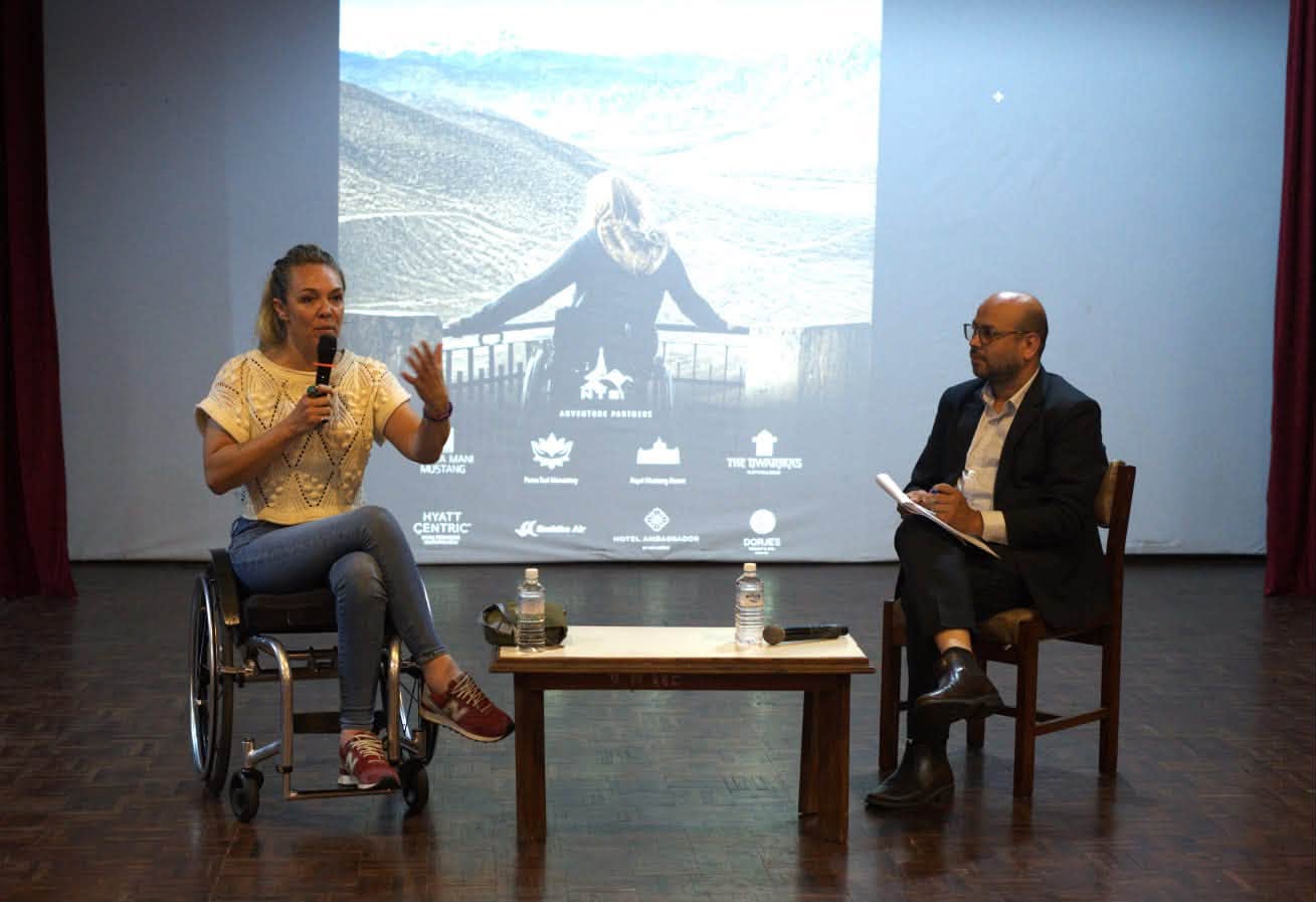 Sophie Morgan, British broadcaster and disability rights advocate, calls on Nepal to improve tourism accessibility