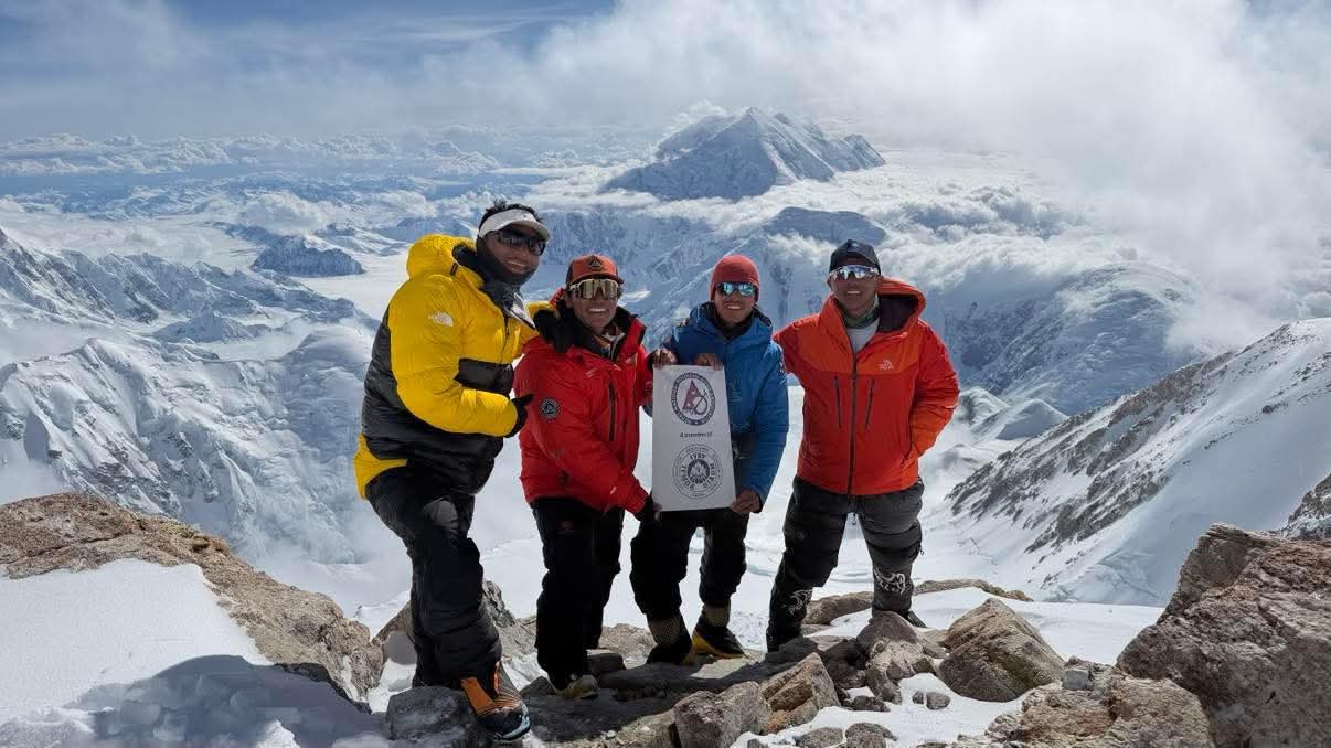 Four IFMGA/NNMGA guides scale Denali, spotlighting Nepal's world-class mountain professionals