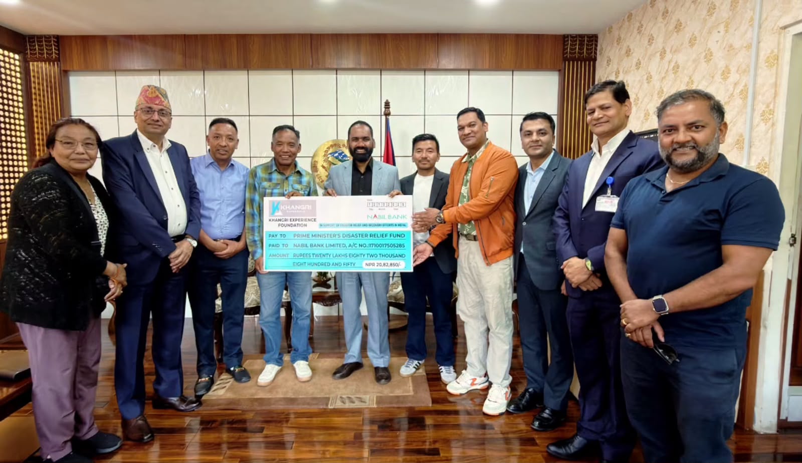 Renowned climber Lakpa Rita Sherpa donates over Rs 2 million for disaster relief