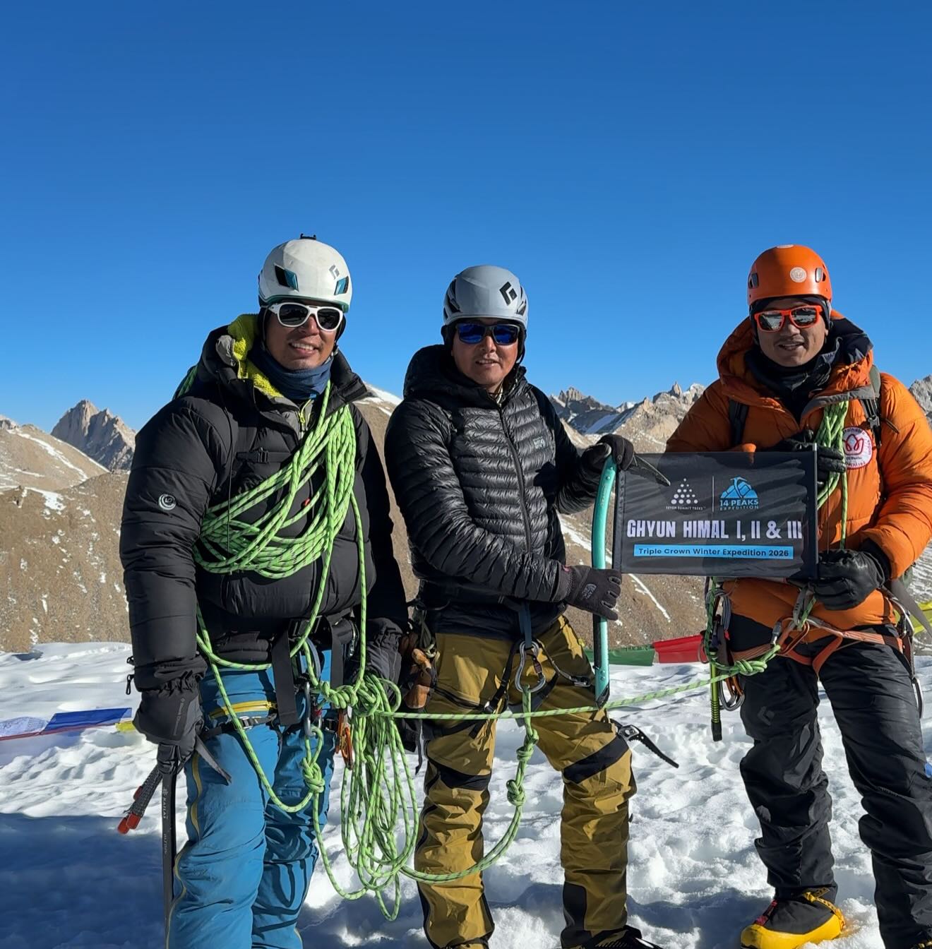Nepali team makes first winter ascent of Ghyun I, II and III in Upper Mustang