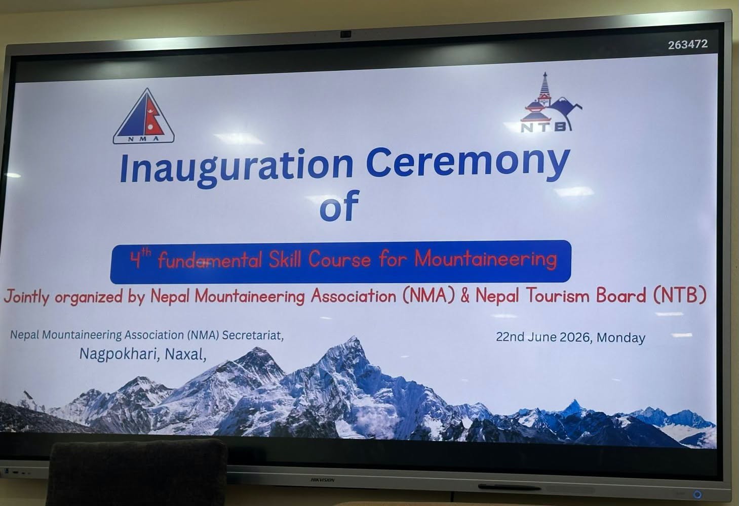 NMA, NTB launch fourth Professional Mountain Guide training course