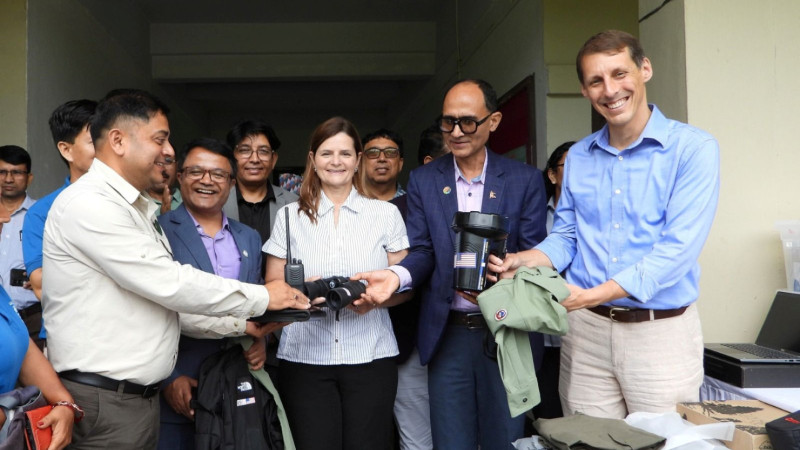 NTNC hands over field gear to strengthen wildlife crime control
