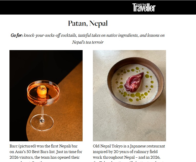 Patan named among Condé Nast Traveller’s Best Places to Eat in 2026