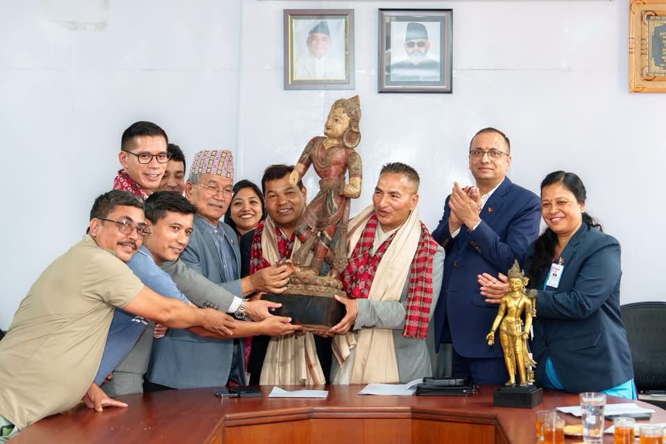 Two sacred statues come home: A 13th-century Padmapani and a dancing goddess return to Nepal from the United States